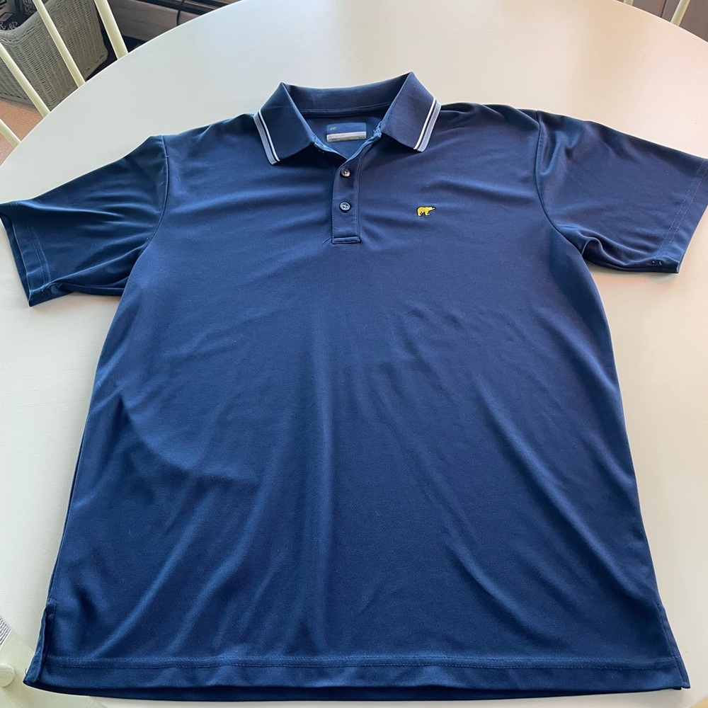 Jack Nicklaus blue golf polo, size M